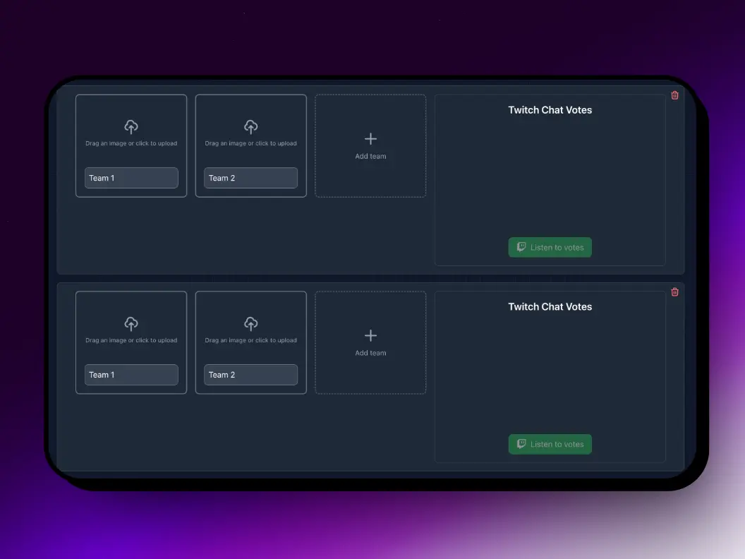 Screenshot 2: Voting in chat